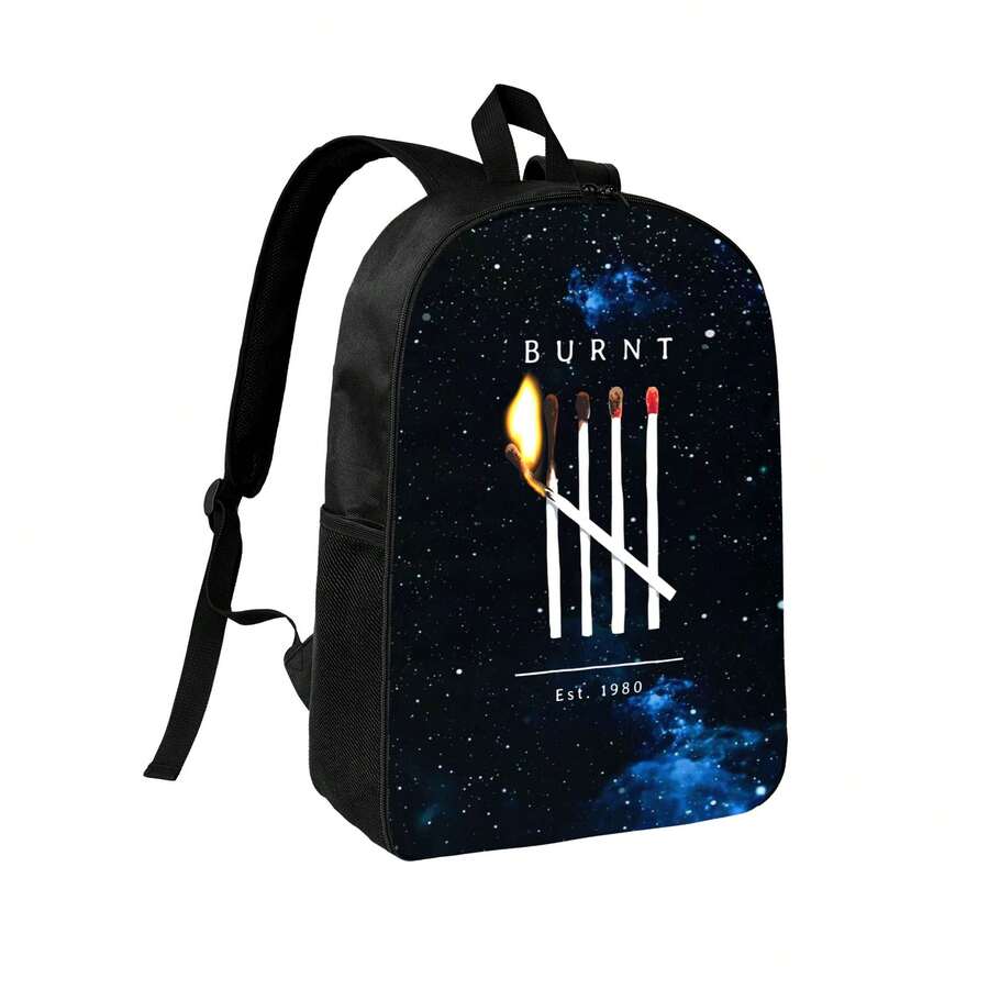Interior Design Landscape - Space Theme Printed Backpack With Match