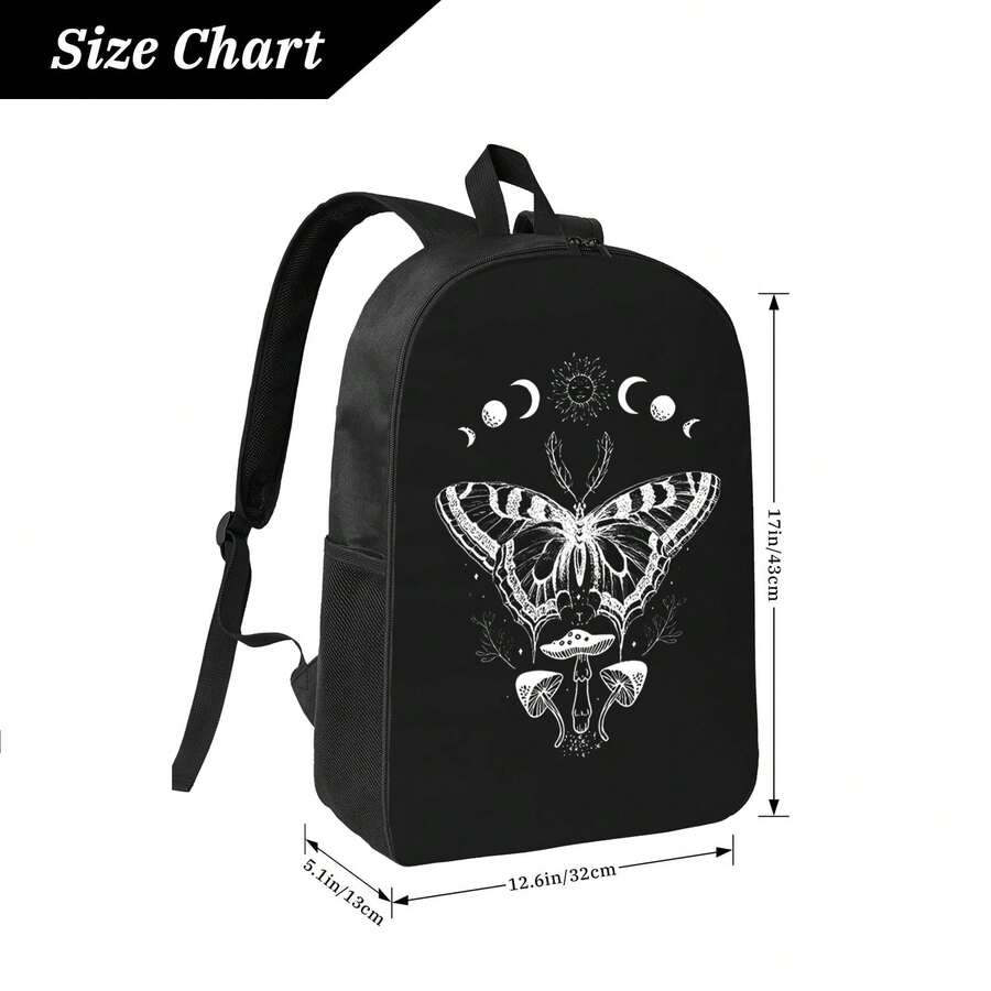 Interior Design Landscape - Moth Mushroom Cottagecore Backpack With Sun