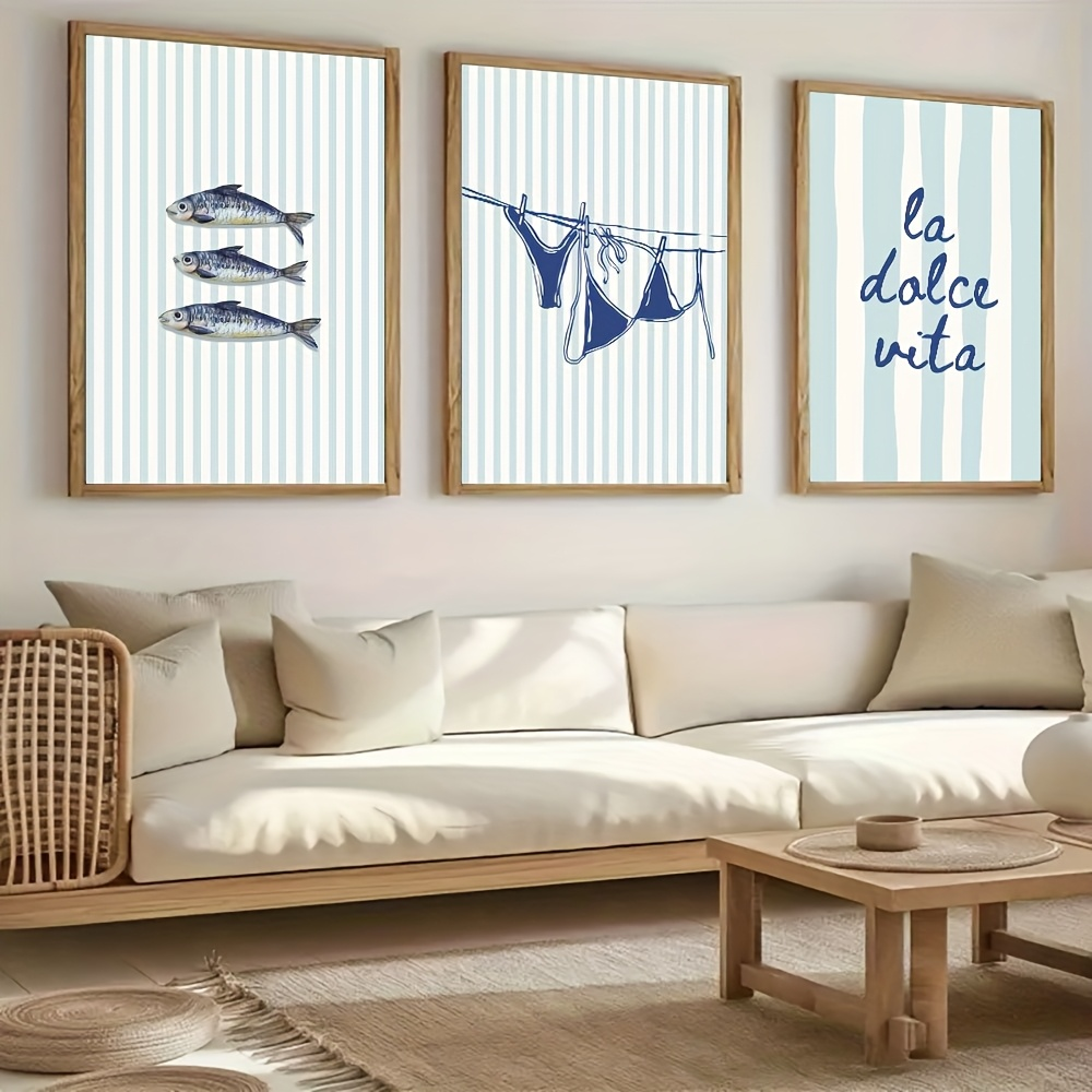 Abstract Canvas Set - 3pcs/set frameless 3pcs/set 