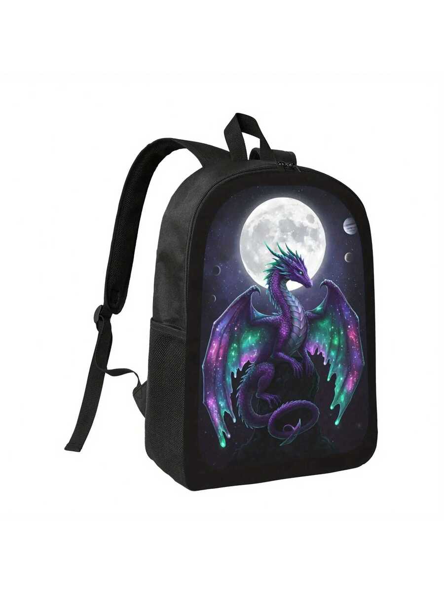 Interior Design Landscape - Cosmic Dragon Backpack Large Capacity Lightweight
