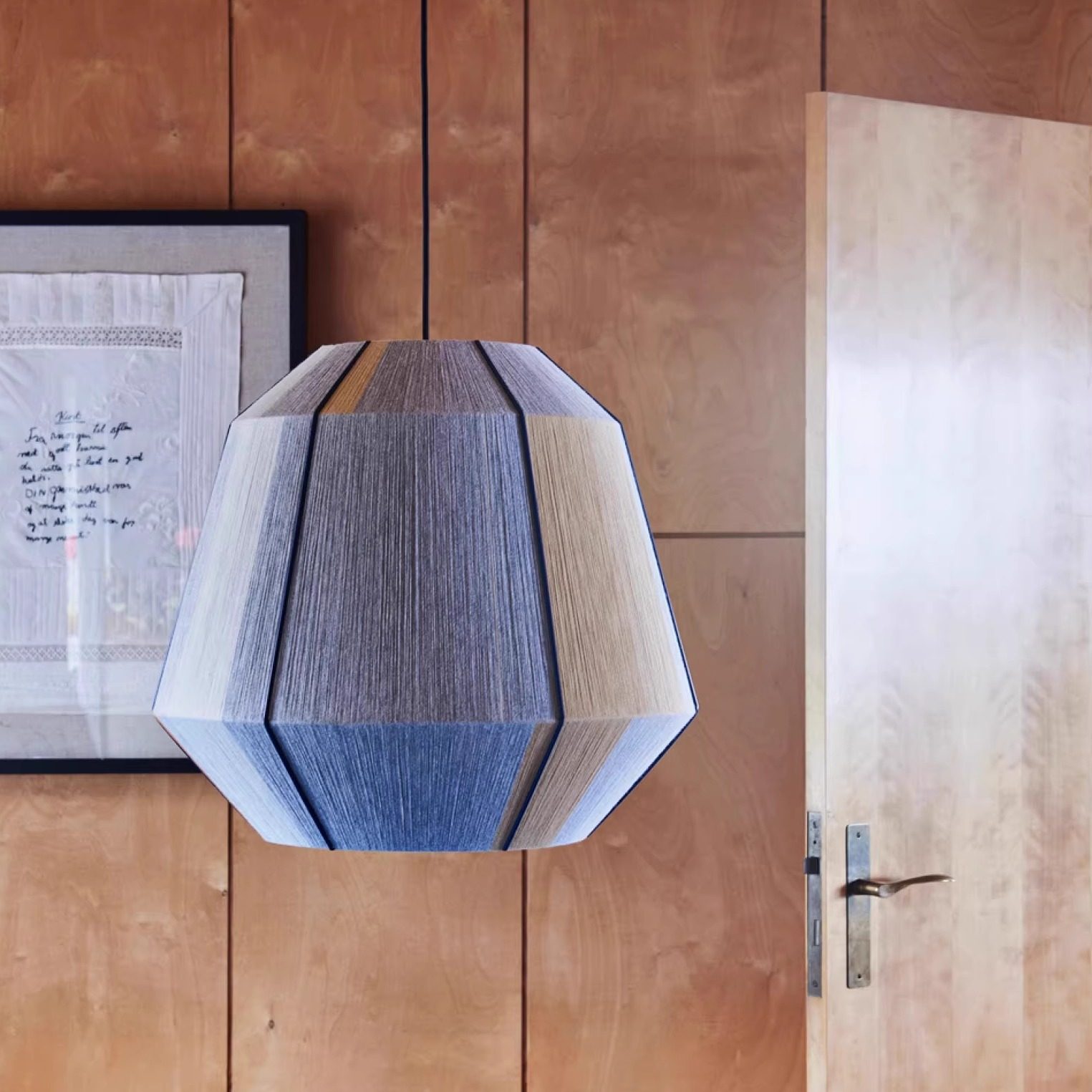 Wicker Pendant Shade - Bonbon Shade Pendant light Boho Geometric