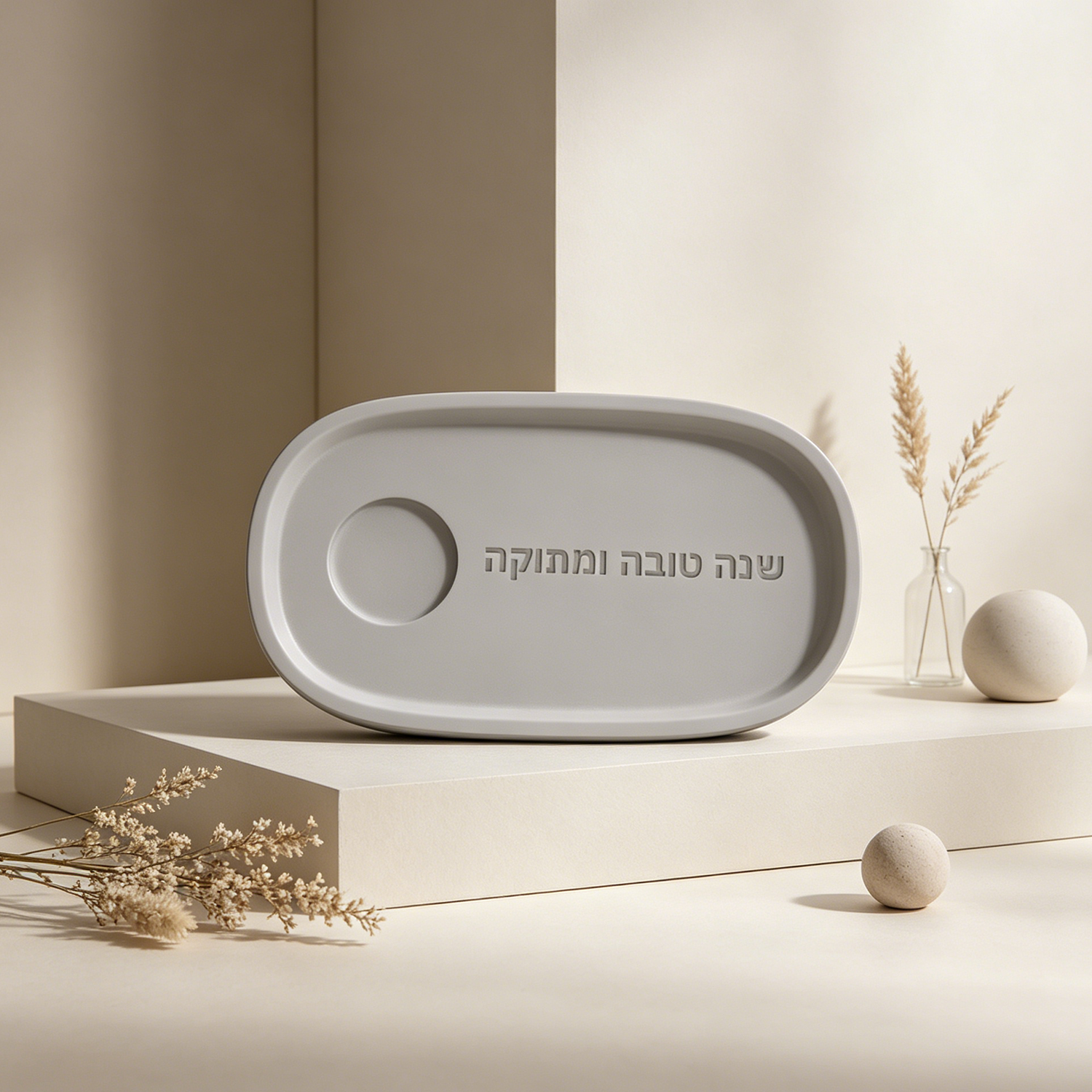Silicone Mold For Jewish Rosh  - Travertine Tray Oval incelemesi ve fiyatı