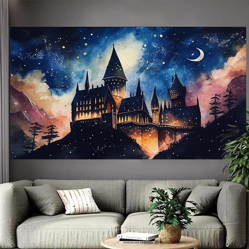 Castle Lake Wall Tapestry Fant - Interior Design Landscape incelemesi ve fiyatı