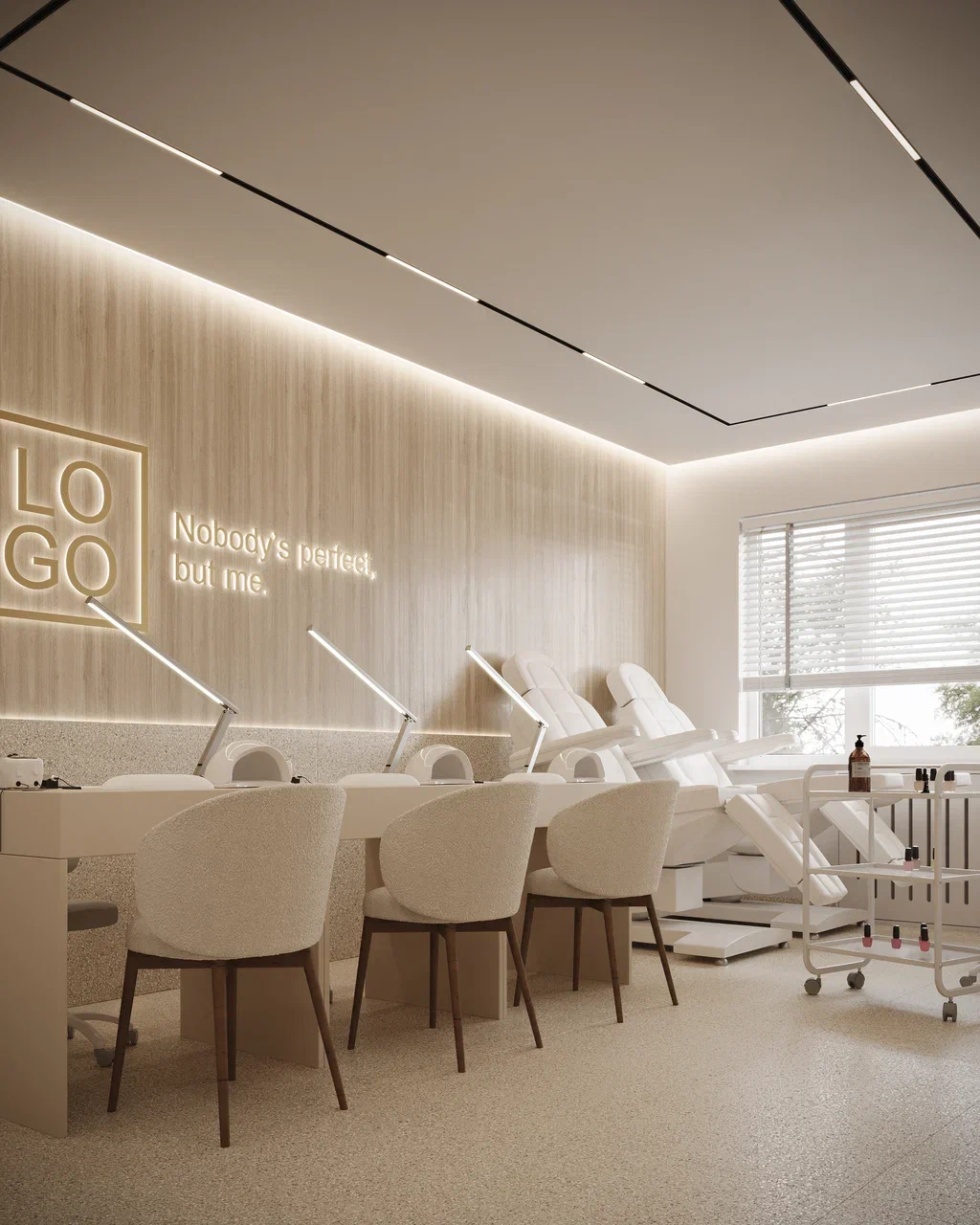 Beauty Salon Store Furniture N - Interior Design Nail Salon incelemesi ve fiyatı