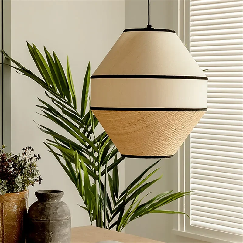 Wabi Sabi Handwoven Rattan Pen - Wicker Pendant Shade incelemesi ve fiyatı