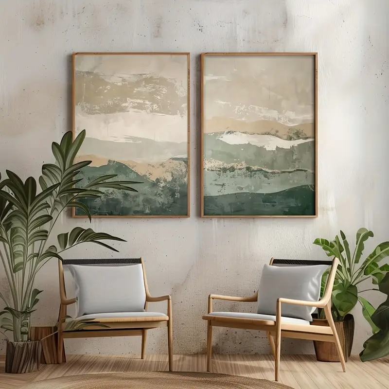 2pcs/set Wabi Sabi Abstract Ge - Abstract Canvas Set incelemesi ve fiyatı