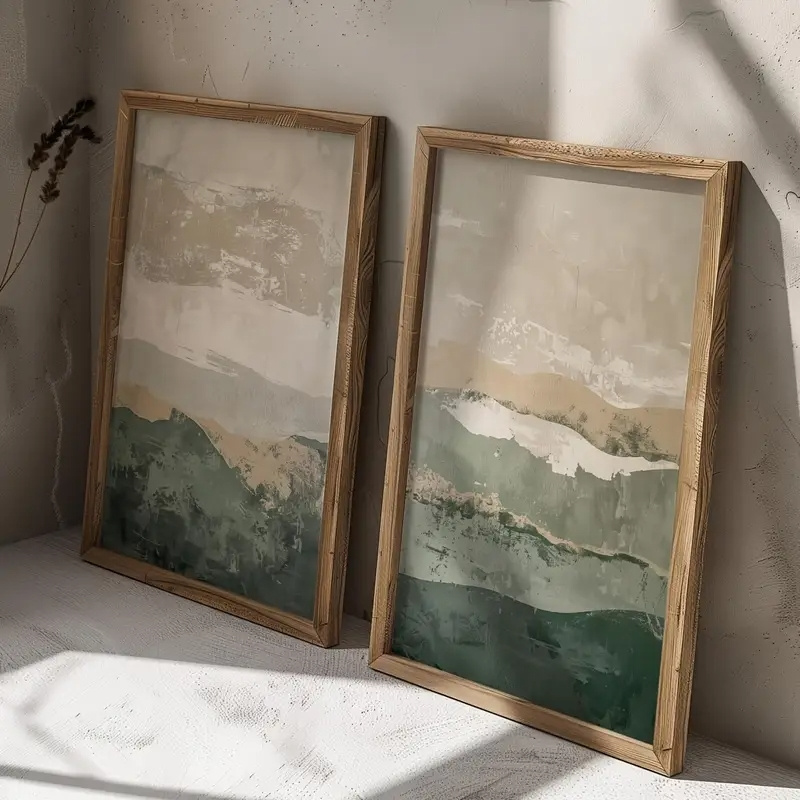 2pcs/set Wabi Sabi Abstract Ge - Abstract Canvas Set incelemesi ve fiyatı