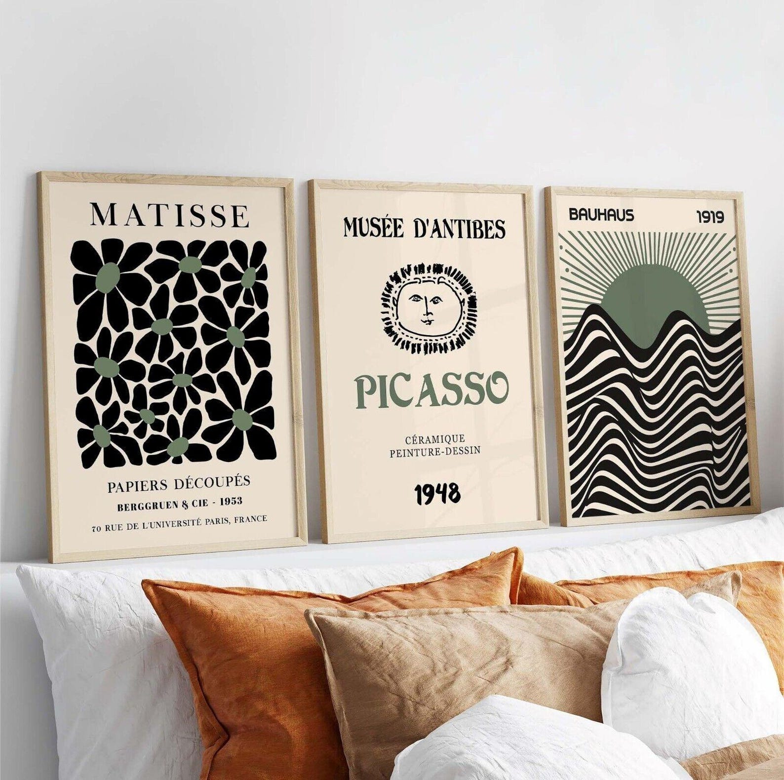 3pcs/set Retro Matisse Canvas  - Abstract Canvas Set incelemesi ve fiyatı