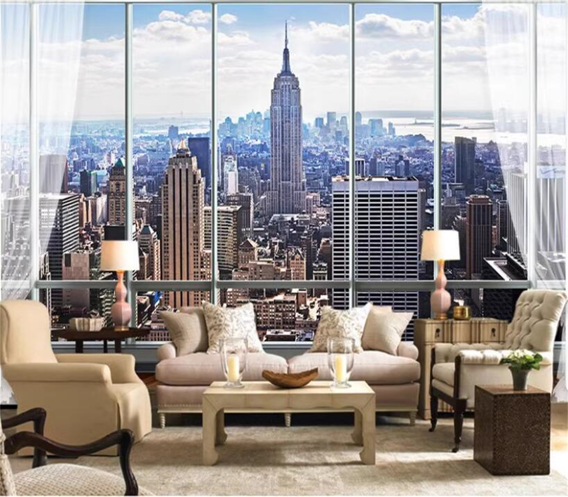 New York Sunrise 3D Window Cit - Interior Design York incelemesi ve fiyatı