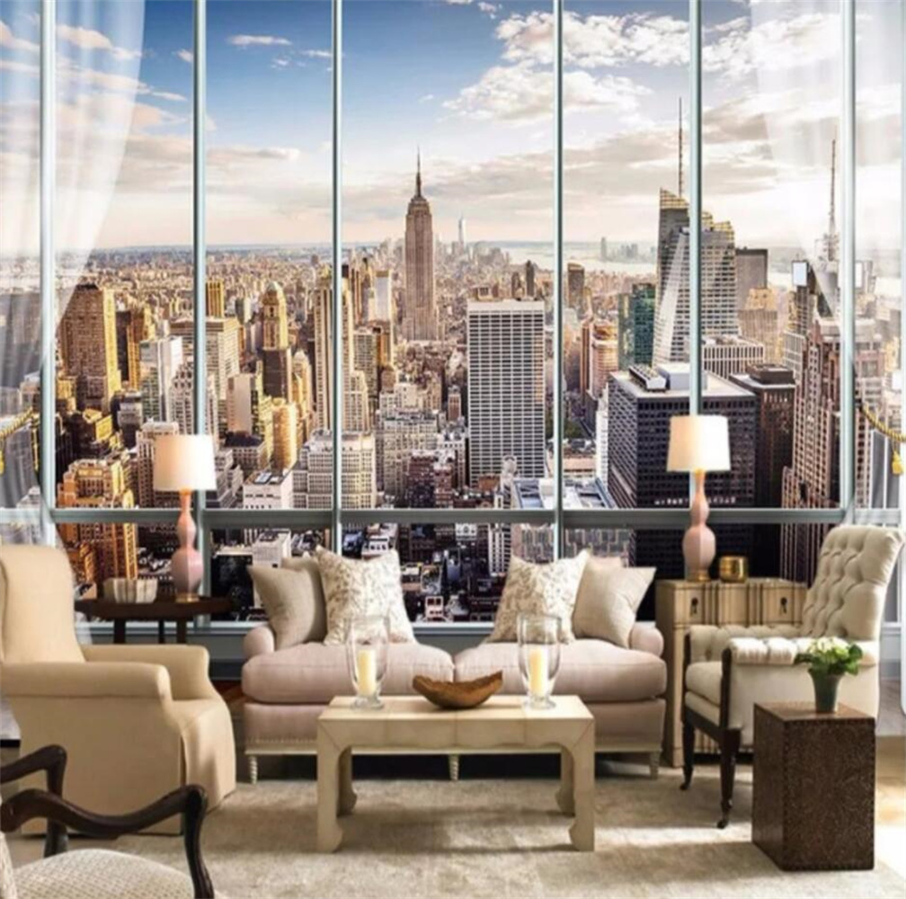 New York Sunrise 3D Window Cit - Interior Design York incelemesi ve fiyatı