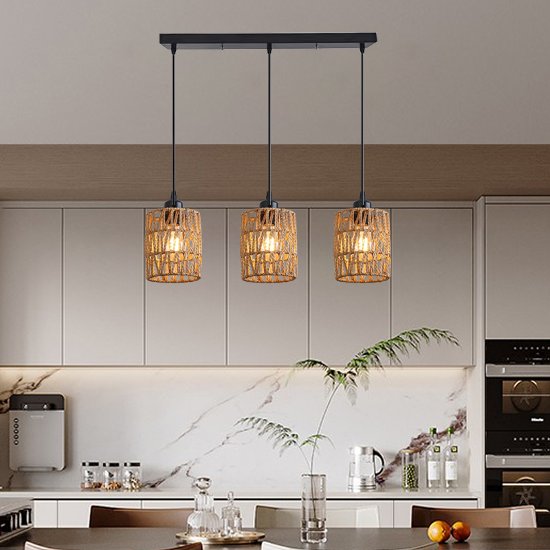 Vintage industrial style count - Wicker Pendant Shade incelemesi ve fiyatı
