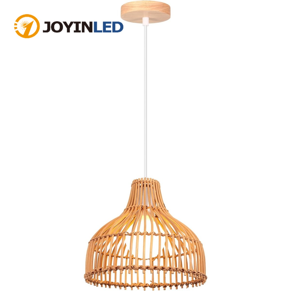 Rattan Woven Pendant Lamp Boho - Wicker Pendant Shade incelemesi ve fiyatı
