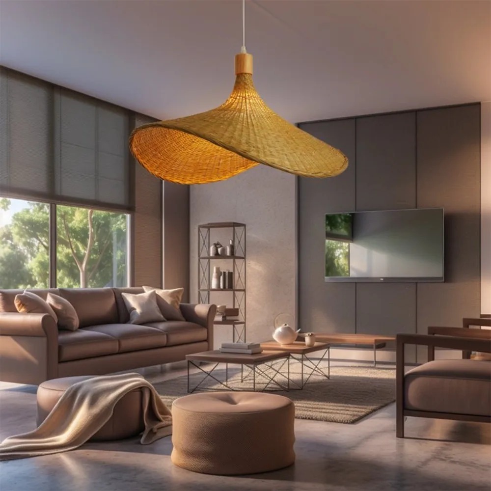 JOYINLED Woven Pendant Light W - Wicker Pendant Shade incelemesi ve fiyatı