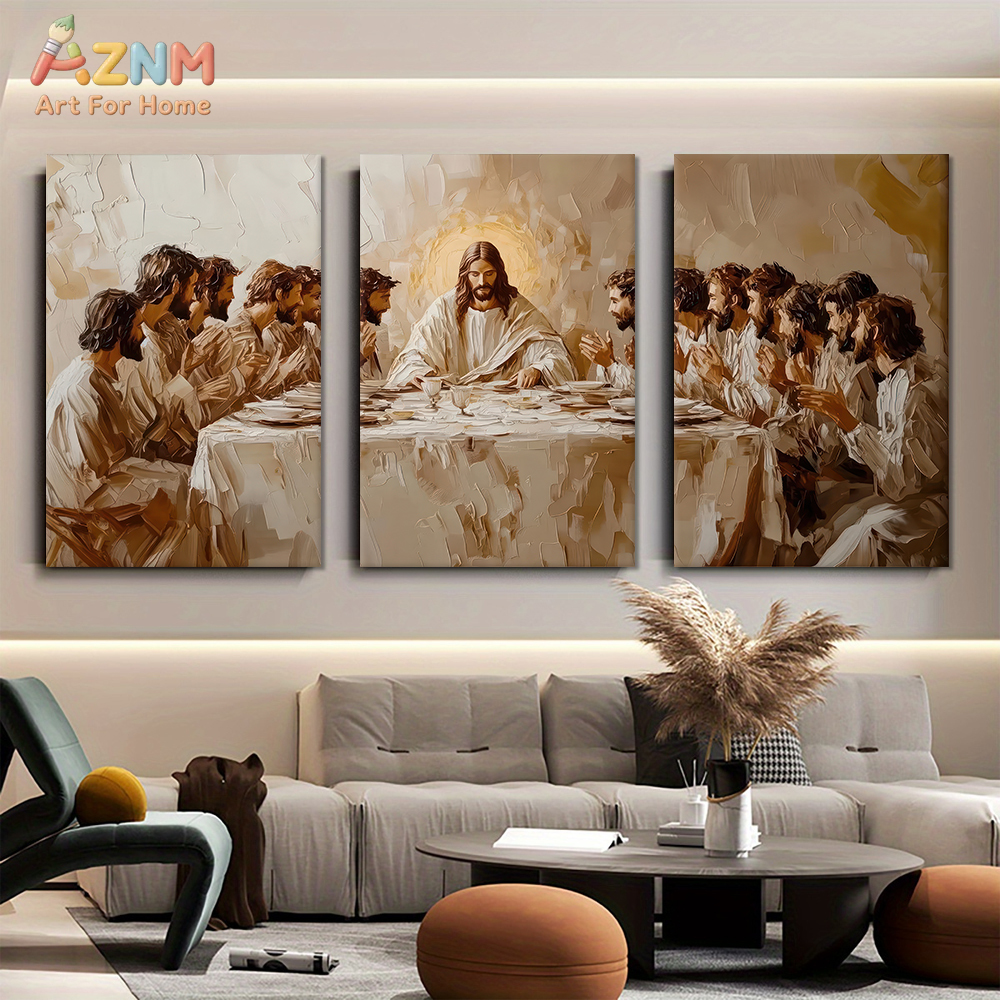 3PCS The Last Supper Abstract  - Abstract Canvas Set incelemesi ve fiyatı