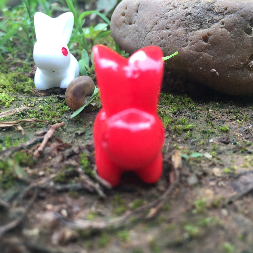 20Pcs Resin Rabbit Home Decor  - Interior Design Landscape incelemesi ve fiyatı