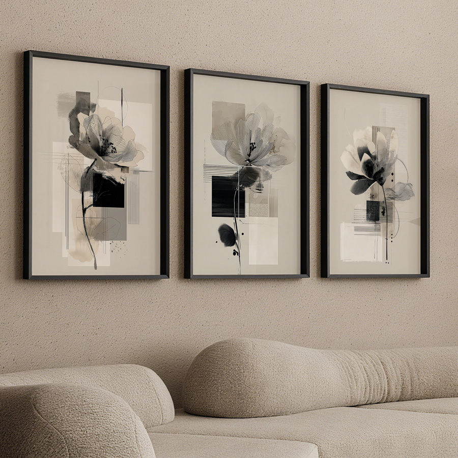 3pcs/Set frameless  , Abstract - Abstract Canvas Set incelemesi ve fiyatı