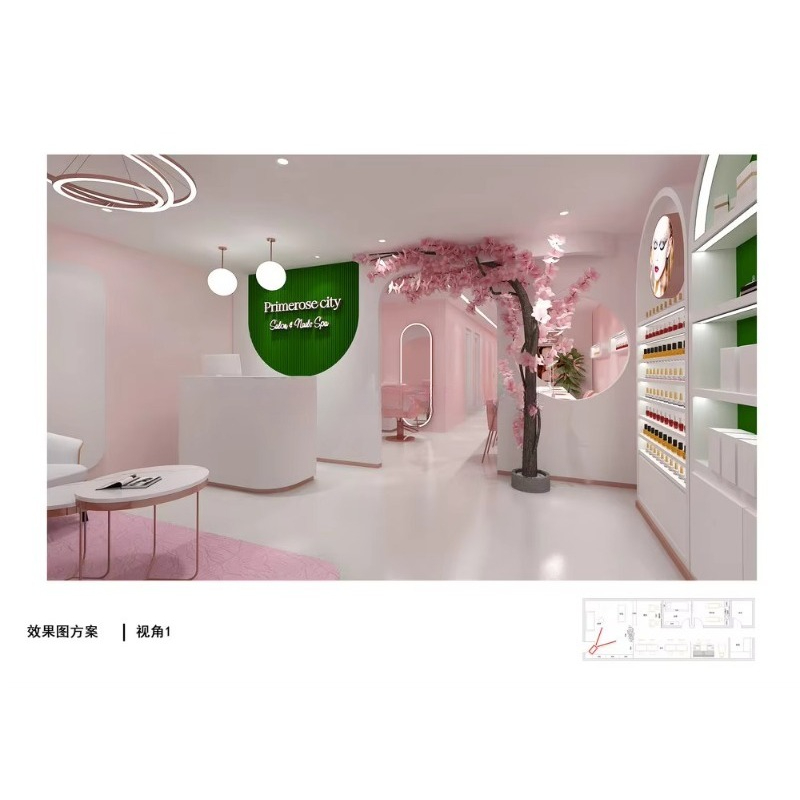 Custom Modern Commercial Furni - Interior Design Nail Salon incelemesi ve fiyatı