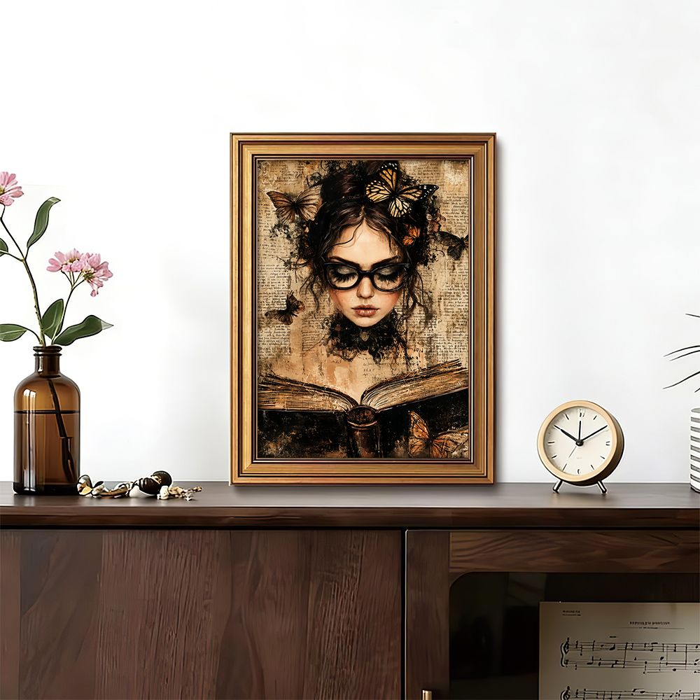 Dark Academia Retro Wall Decor - Abstract Canvas Set incelemesi ve fiyatı