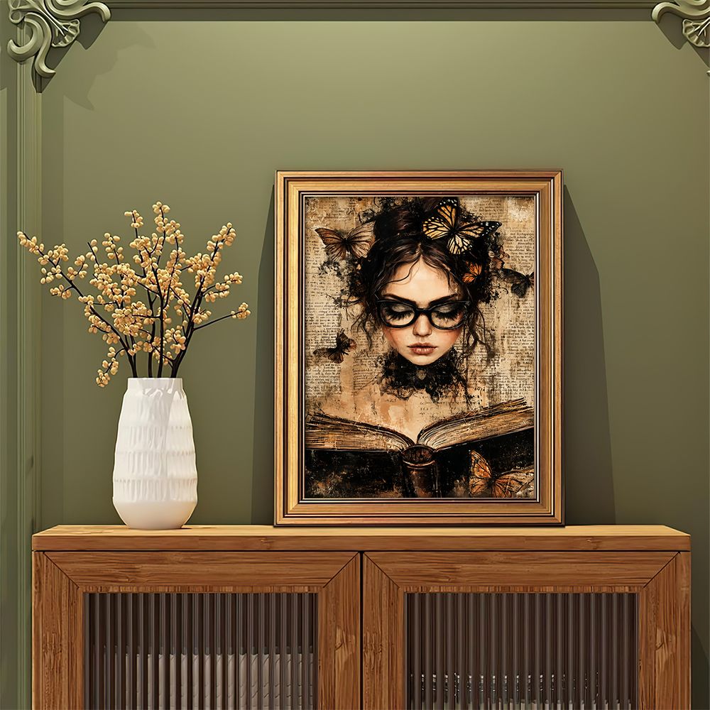 Dark Academia Retro Wall Decor - Abstract Canvas Set incelemesi ve fiyatı
