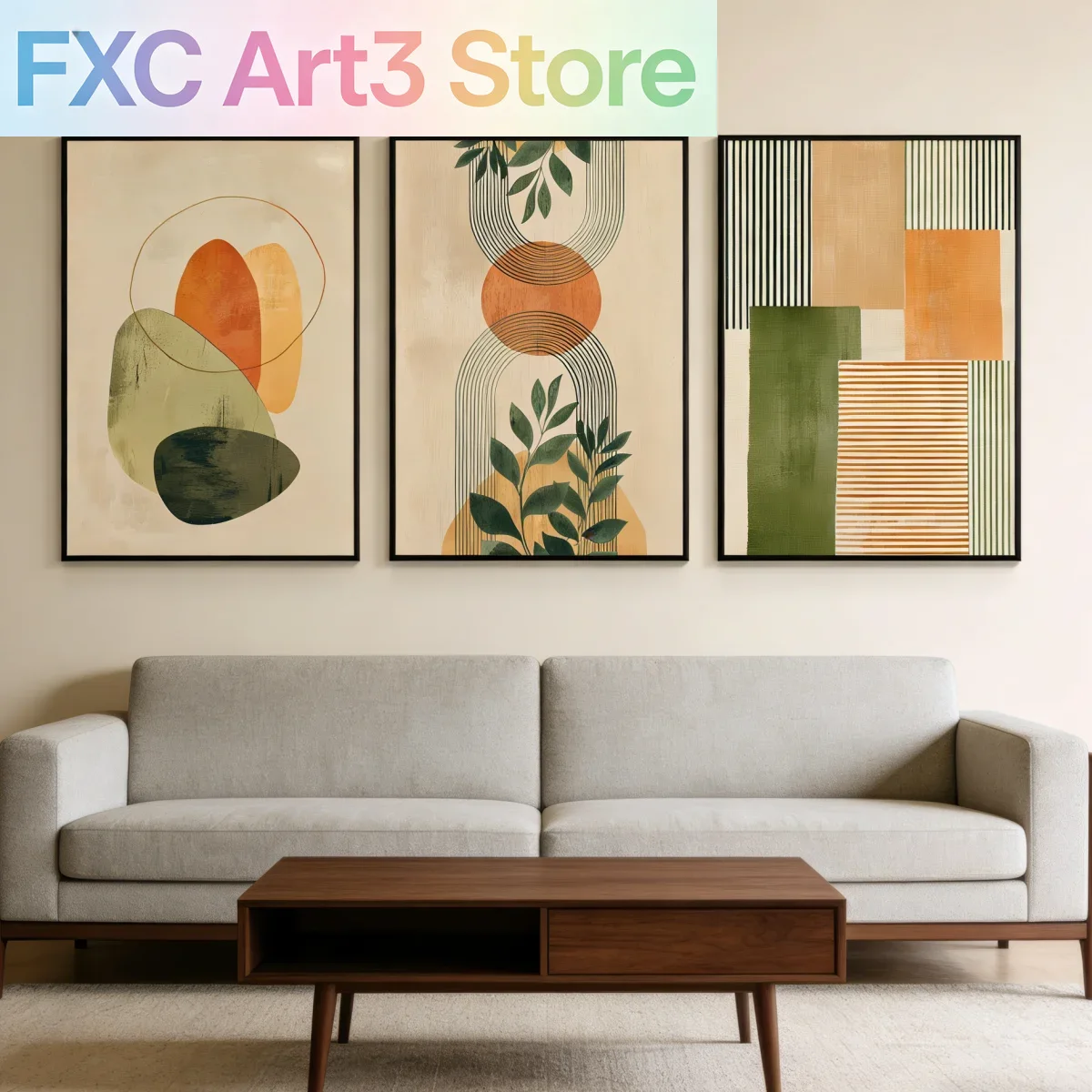 3pcs/Set frameless canvas, Boh - Abstract Canvas Set incelemesi ve fiyatı