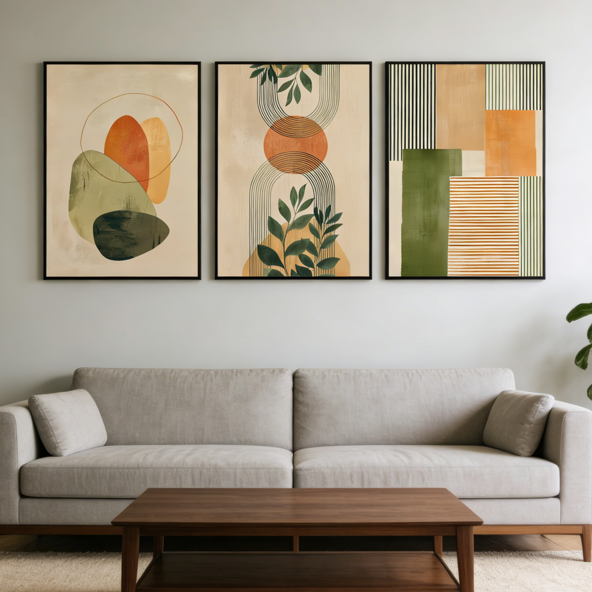 3pcs/Set frameless canvas, Boh - Abstract Canvas Set incelemesi ve fiyatı