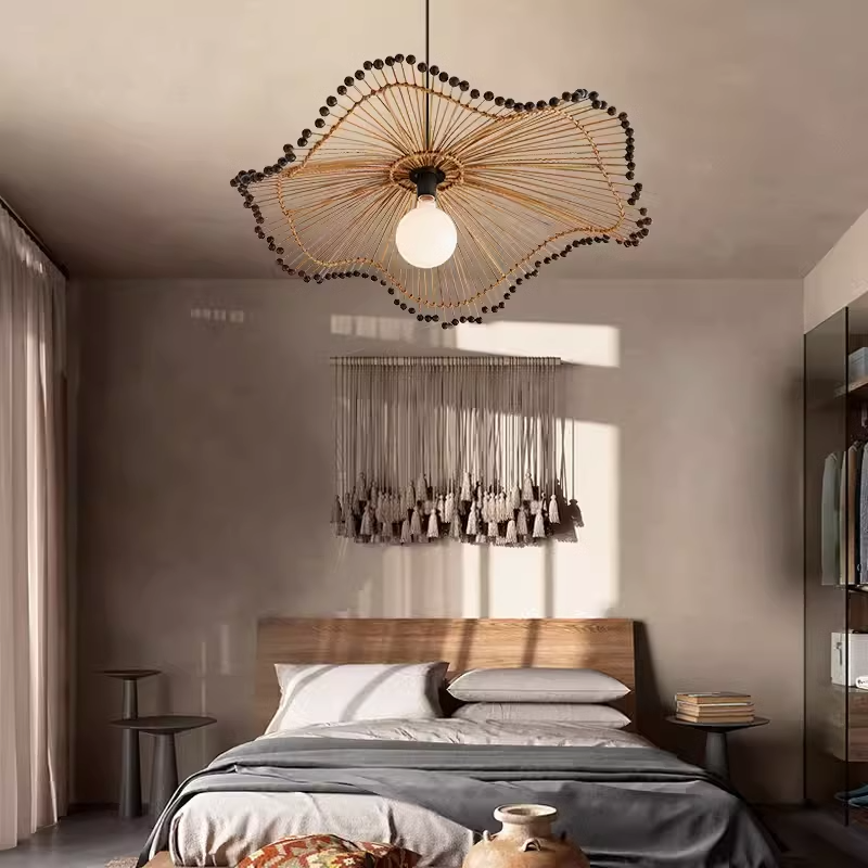 Japanese Style Wabi Sabi Handm - Wicker Pendant Shade incelemesi ve fiyatı