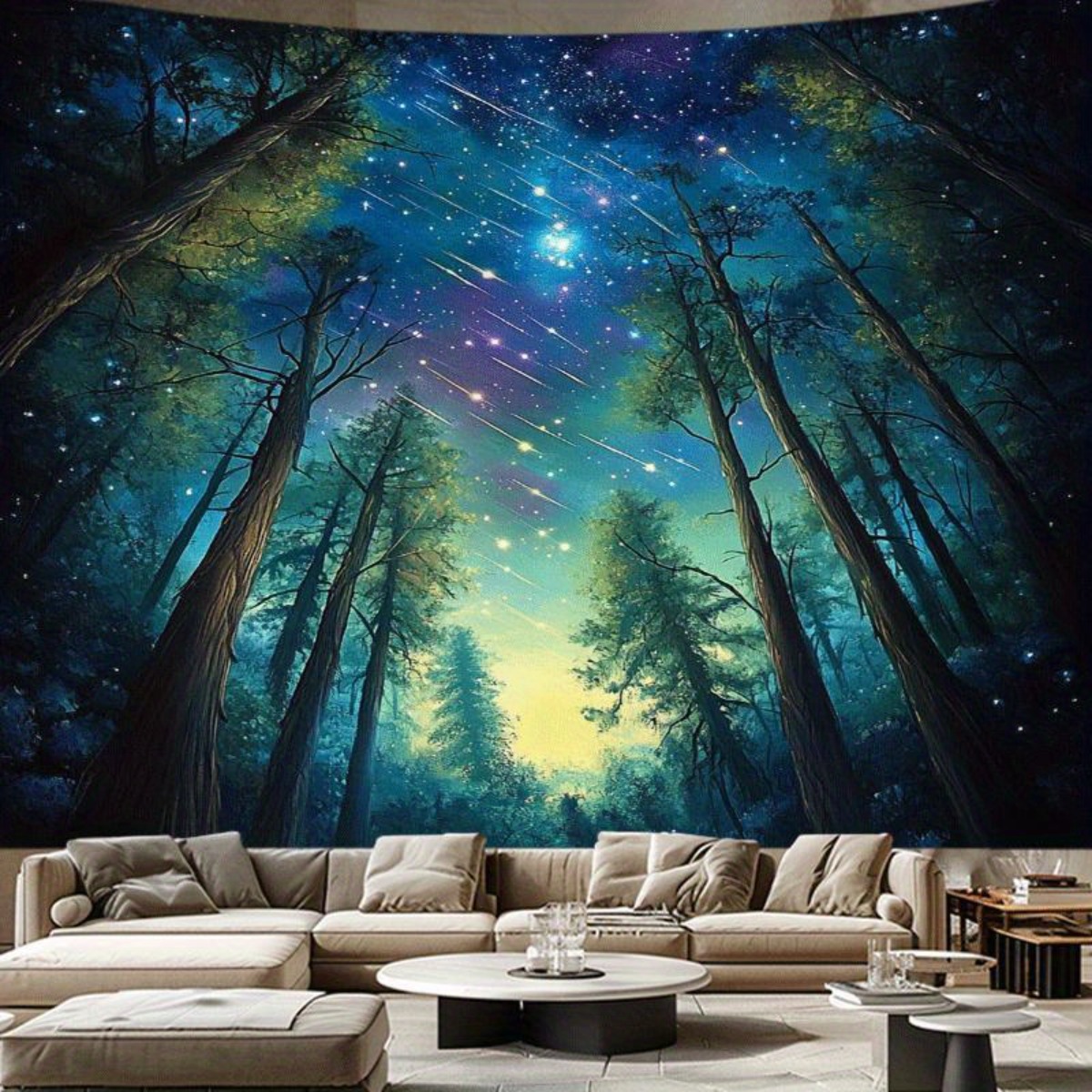 Starry Night Forest Sky Wall T - Interior Design Landscape incelemesi ve fiyatı