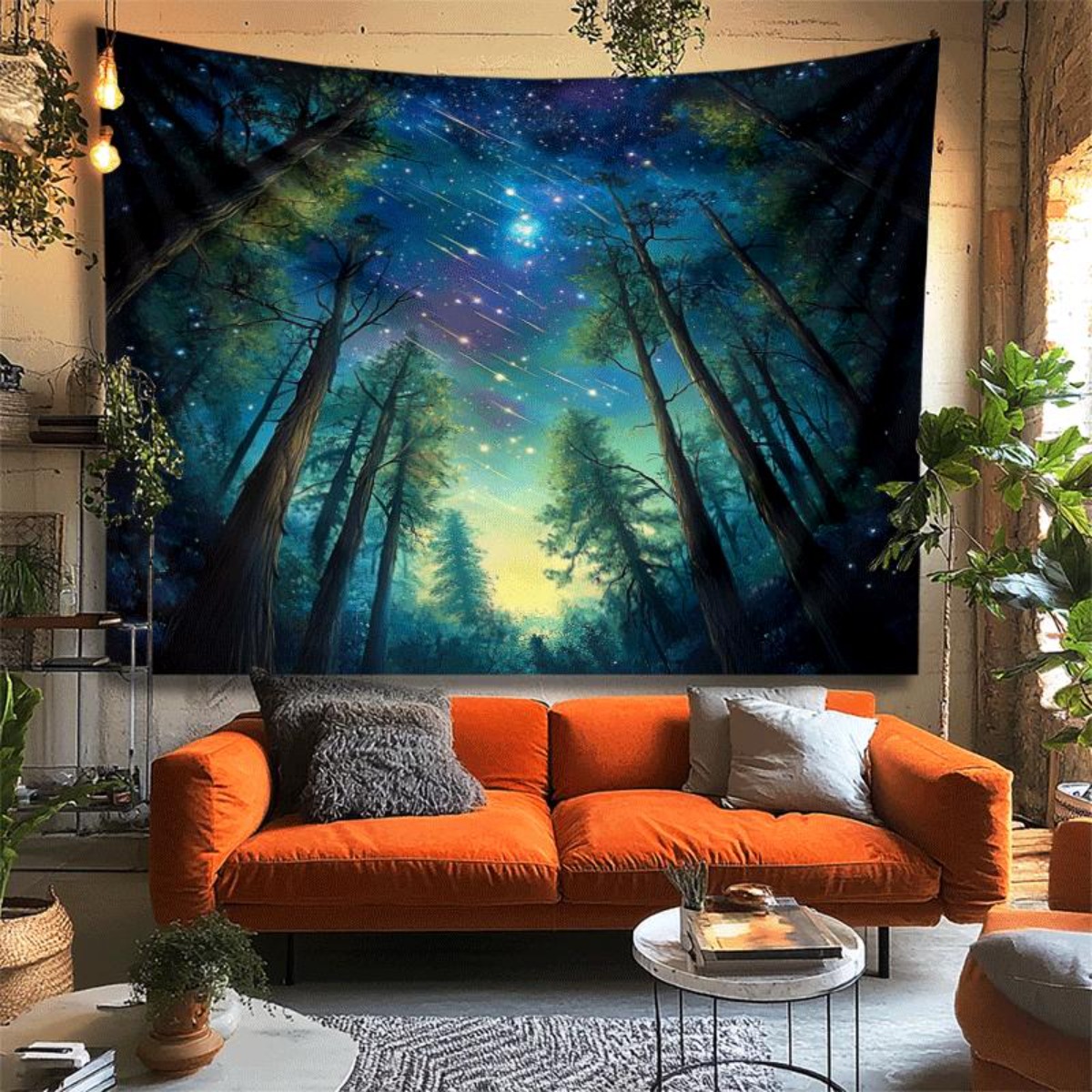 Starry Night Forest Sky Wall T - Interior Design Landscape incelemesi ve fiyatı