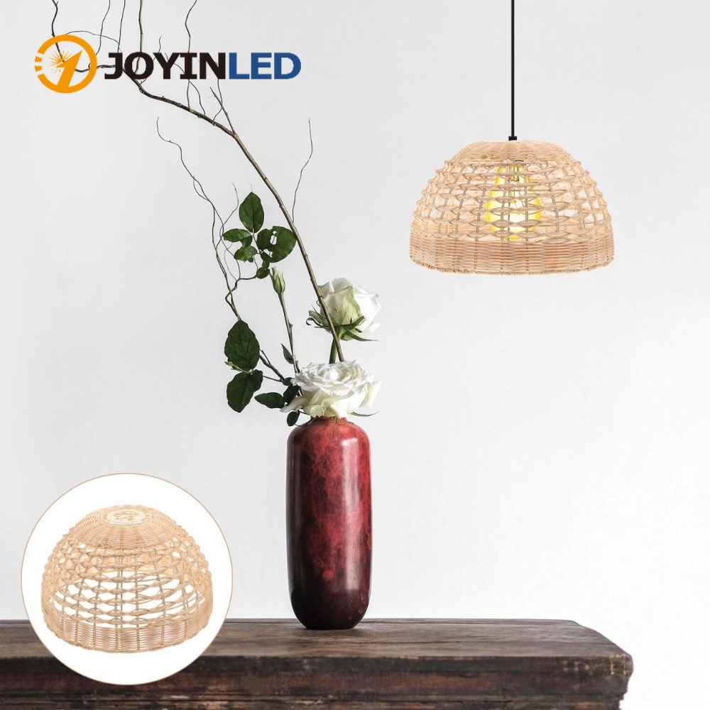 Rattan Pendant Lamp Woven Cage - Wicker Pendant Shade incelemesi ve fiyatı