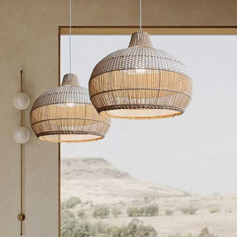 Japanese Wabi Sabi Rattan Weav - Wicker Pendant Shade incelemesi ve fiyatı