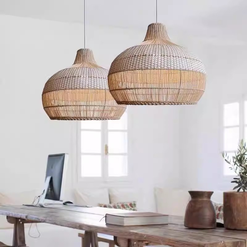 Japanese Wabi Sabi Rattan Weav - Wicker Pendant Shade incelemesi ve fiyatı