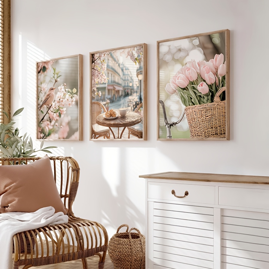 3pcs/set Romantic Paris Street - Abstract Canvas Set incelemesi ve fiyatı