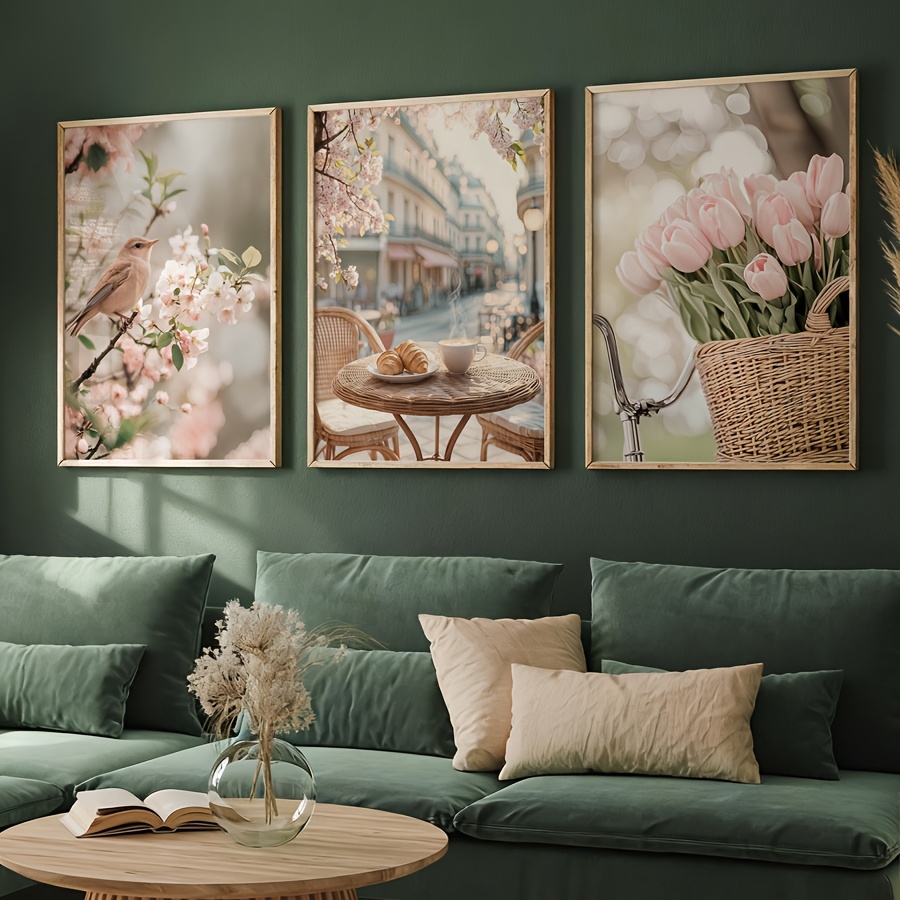 3pcs/set Romantic Paris Street - Abstract Canvas Set incelemesi ve fiyatı