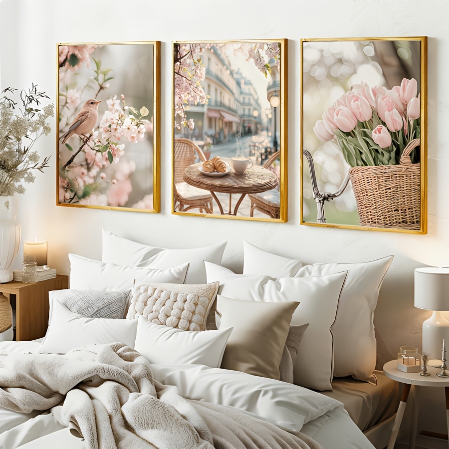 3pcs/set Romantic Paris Street - Abstract Canvas Set incelemesi ve fiyatı