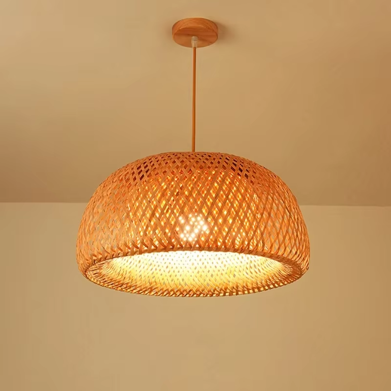 Hand Knitted Bamboo Pendant Li - Wicker Pendant Shade incelemesi ve fiyatı