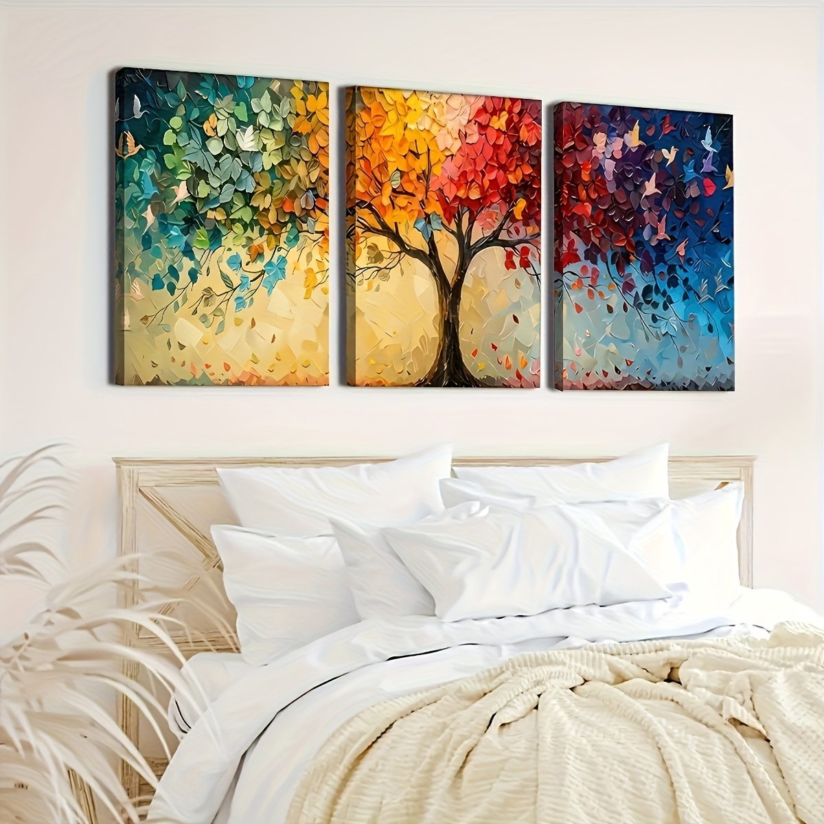 3pcs/Set Colorful Abstract Tre - Abstract Canvas Set incelemesi ve fiyatı