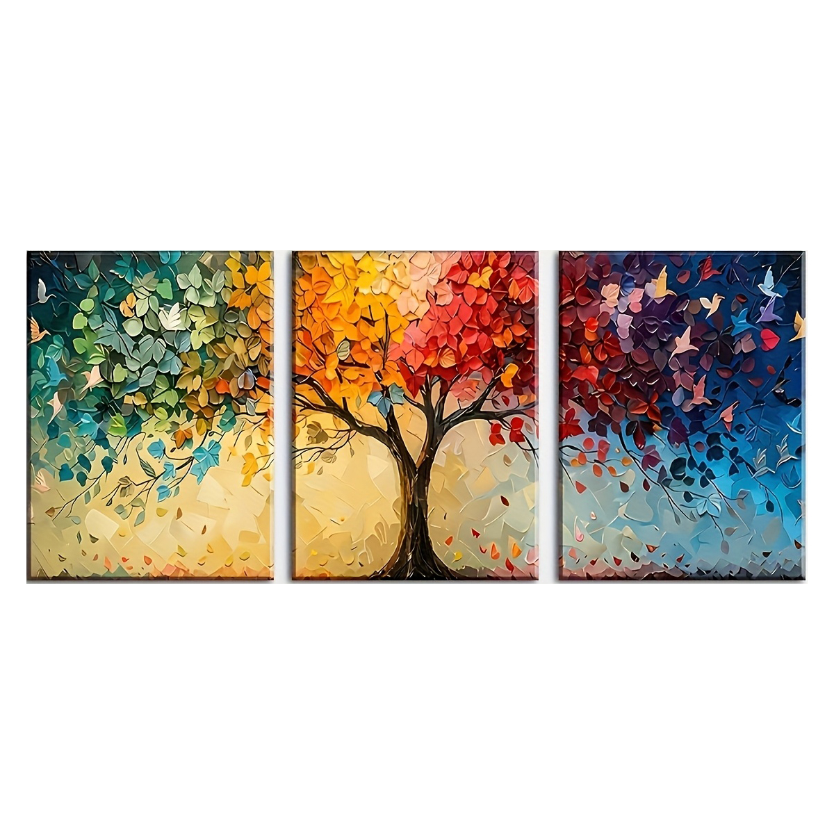 3pcs/Set Colorful Abstract Tre - Abstract Canvas Set incelemesi ve fiyatı