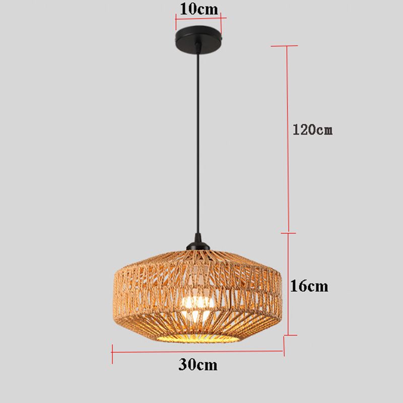 Classic Ceiling Light Handmade - Wicker Pendant Shade incelemesi ve fiyatı