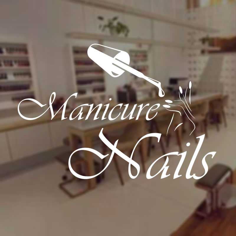 Wall Decal Manicure Vinyl Wind - Interior Design Nail Salon incelemesi ve fiyatı