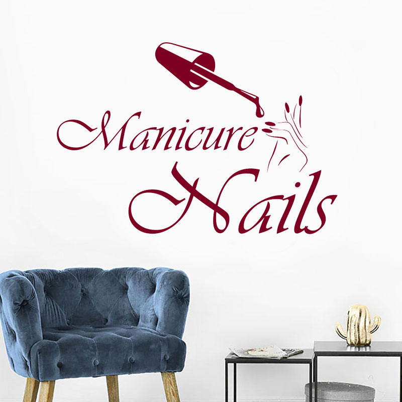 Wall Decal Manicure Vinyl Wind - Interior Design Nail Salon incelemesi ve fiyatı