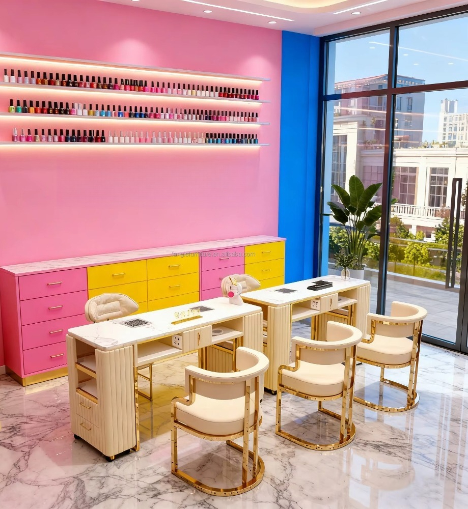 Luxury Modern Black Nail Furni - Interior Design Nail Salon incelemesi ve fiyatı