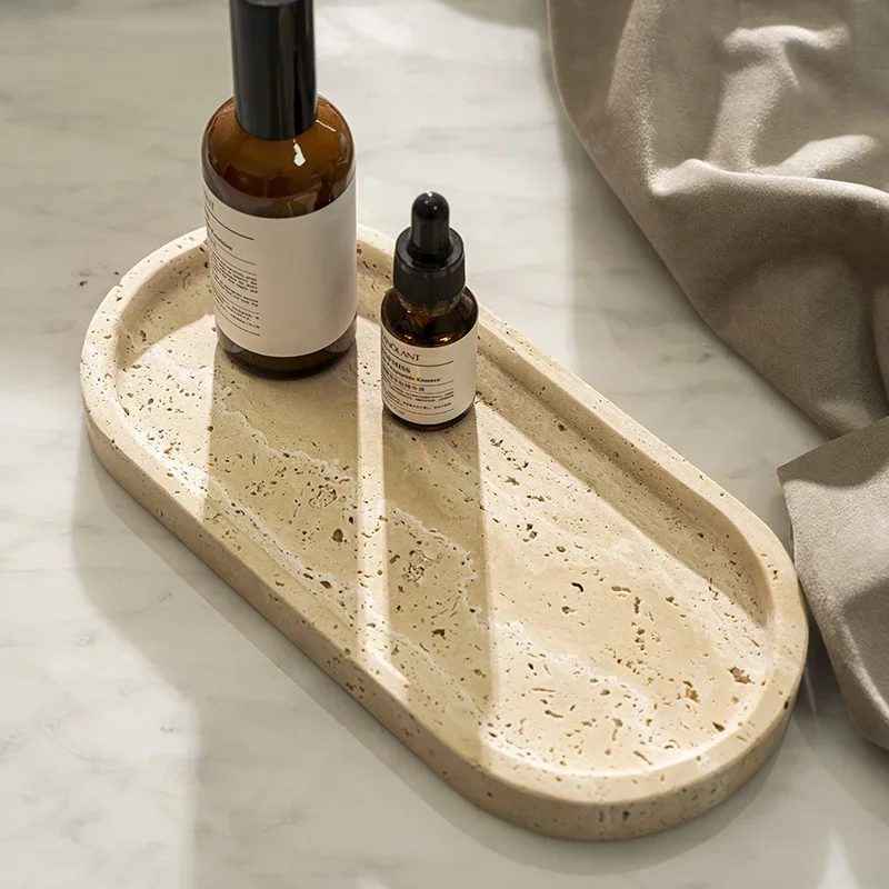 Oval Travertine Stone Tray for - Travertine Tray Oval incelemesi ve fiyatı