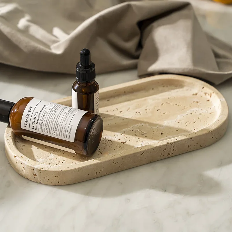 Oval Travertine Stone Tray for - Travertine Tray Oval incelemesi ve fiyatı