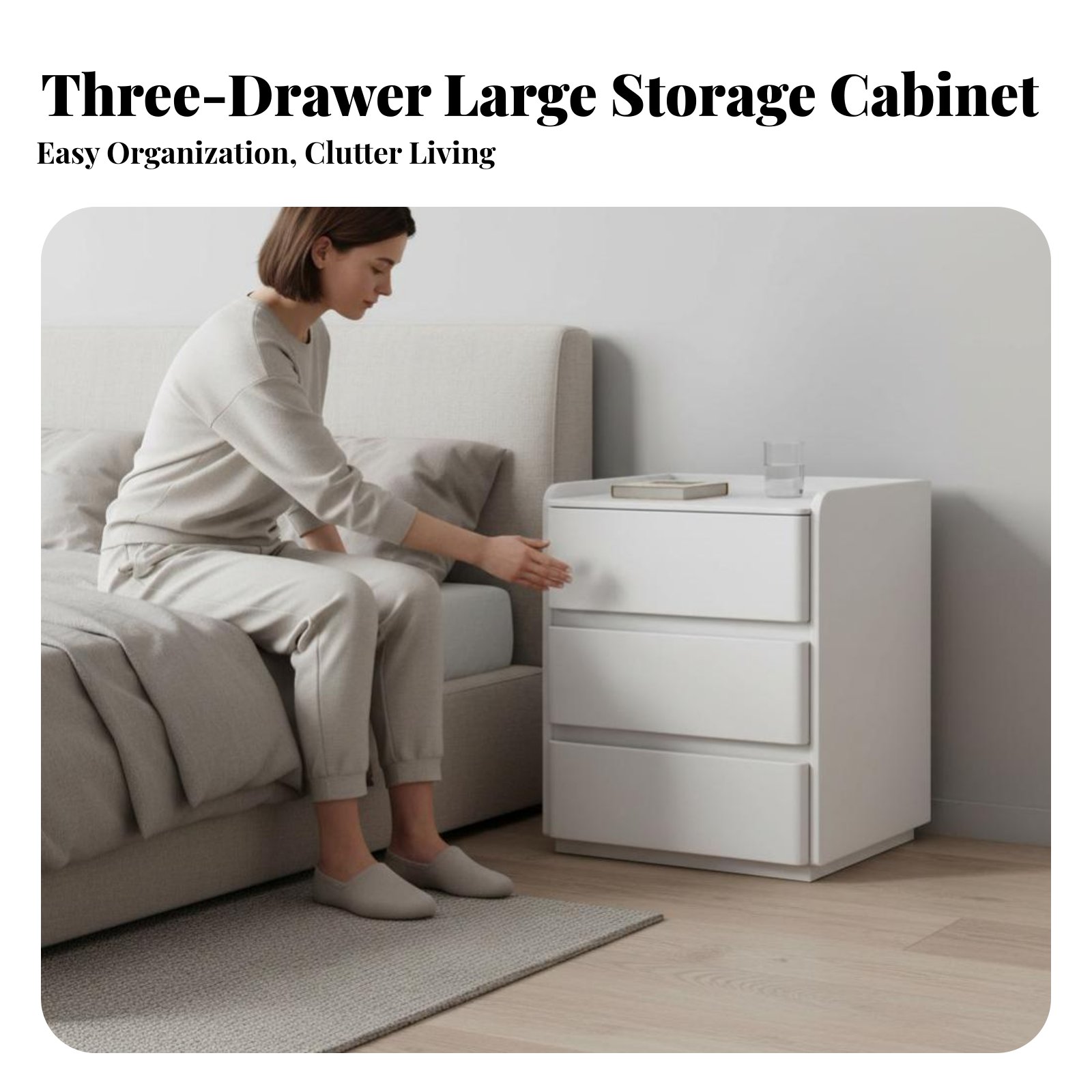 3-Drawer End Table Modern Desi - Interior Design Guest Room incelemesi ve fiyatı