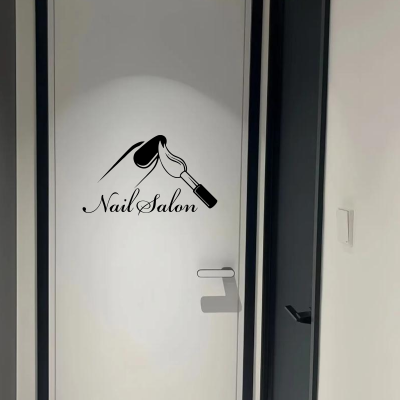 Nail Salon Shop Wall Decal Man - Interior Design Nail Salon incelemesi ve fiyatı