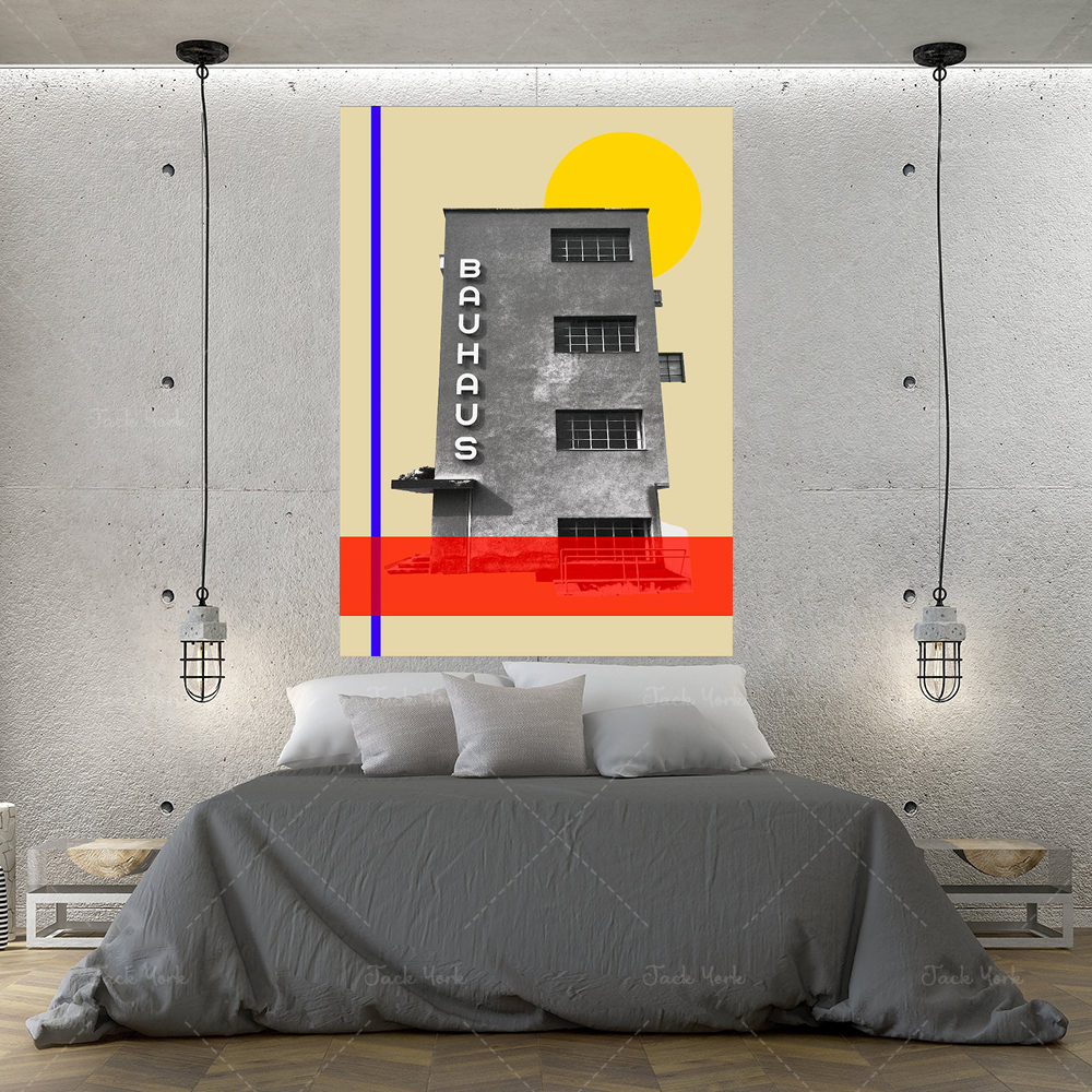 bauhaus travel poster, mid cen - Interior Design York incelemesi ve fiyatı