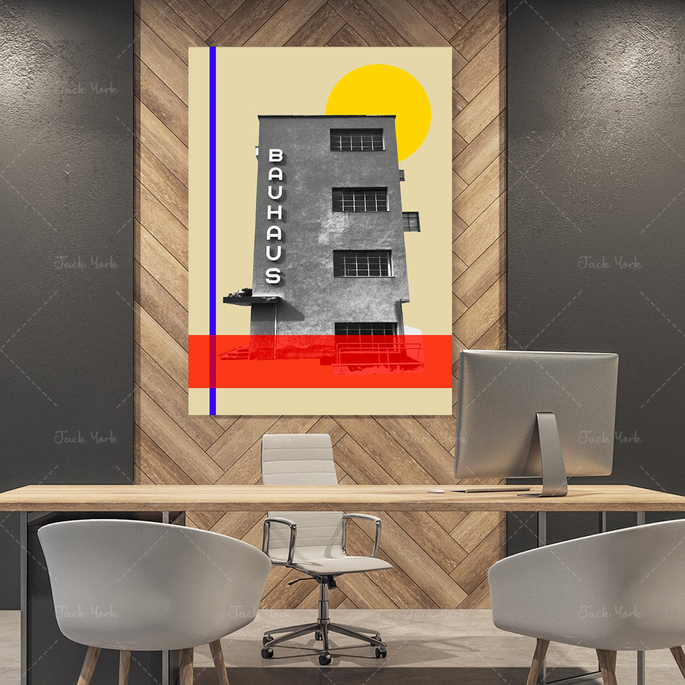 bauhaus travel poster, mid cen - Interior Design York incelemesi ve fiyatı