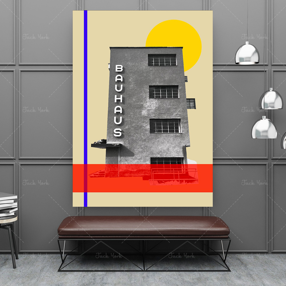 bauhaus travel poster, mid cen - Interior Design York incelemesi ve fiyatı