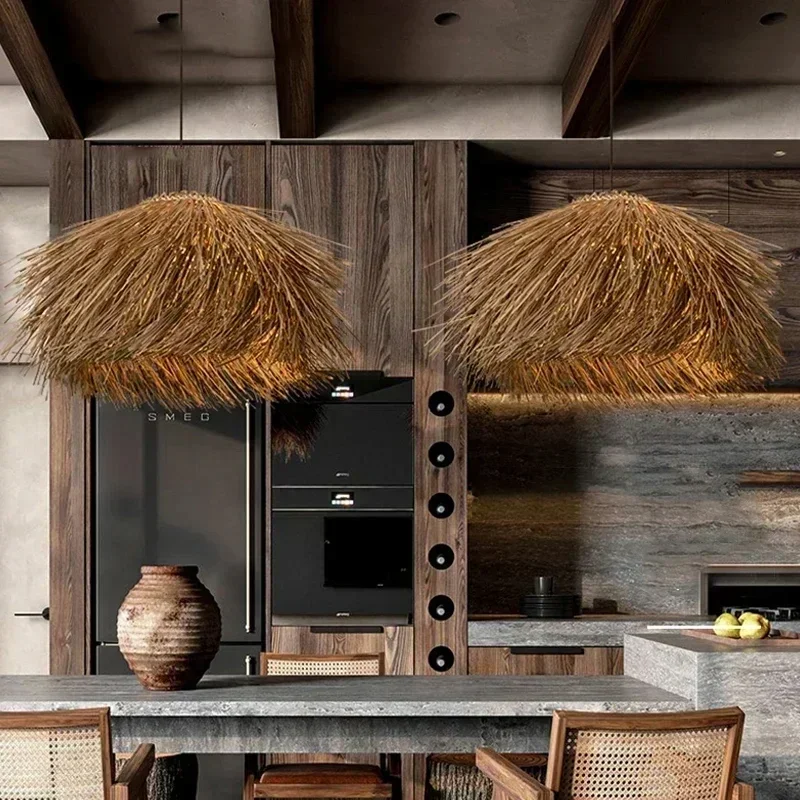 Straw Hand Woven Pendant Light - Wicker Pendant Shade incelemesi ve fiyatı