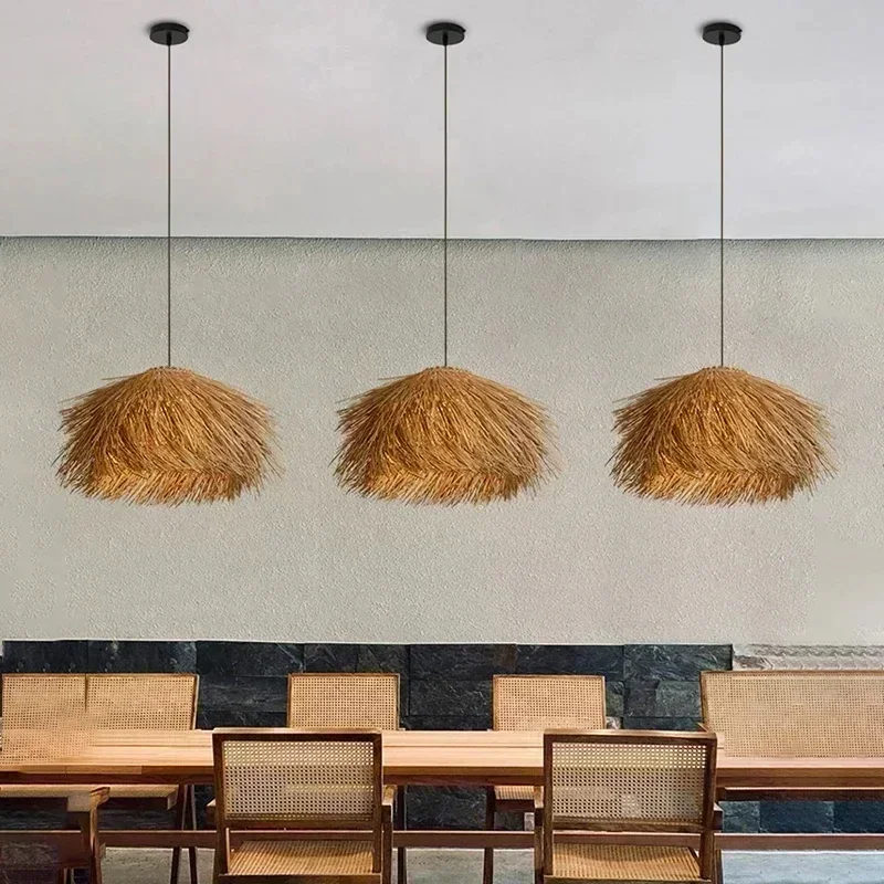 Straw Hand Woven Pendant Light - Wicker Pendant Shade incelemesi ve fiyatı
